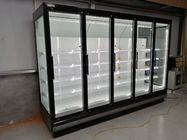 Εμπορικά ανοικτά ψυγεία ψύξης υπεραγορών με την πόρτα γυαλιού