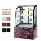 Εμπορικό κυρτό ψυγείο γυαλιού, δροσίζοντας δοχείο ψύξης επίδειξης κέικ ανεμιστήρων 2.0m