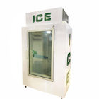 Εμπορικός μεγάλος πάγου αποθήκευσης ψυκτήρας αποθήκευσης τσαντών πάγου πορτών γυαλιού εμπορευματοκιβωτίων εσωτερικός