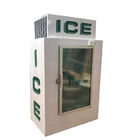 Εμπορικός έμπορος αποθήκευσης πάγου πορτών γυαλιού με την ψύξη ανεμιστήρων
