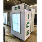 Δοχείο αποθήκευσης κύβων πάγου πορτών R404A γυαλιού με το συμπιεστή Danfoss
