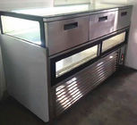 Άσπρος μαρμάρινος ψυκτήρας 1030W ψυγείων συρταριών R134A για το επιδόρπιο