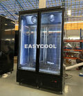 Εμπορική διπλή πορτών ψυκτήρων γυαλιού προθήκη ψυκτήρων παγωτού πορτών όρθια με το CE