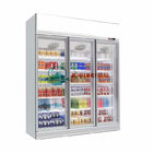 Υπεραγορά 3 ψυγείων επίδειξης πιό ψυχρή προθήκη ψυγείων πορτών γυαλιού ποτών πορτών