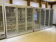 Μακρινό σύστημα ψύξης 6 εξοπλισμού ψύξης καταστημάτων ψυγείο μη αλκοολούχων ποτών πορτών γυαλιού