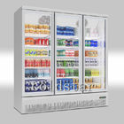 Κάθετα ψυγείο/ψυγείο αποθήκευσης ποτών επίδειξης εξοπλισμού πορτών γυαλιού πιό δροσερά