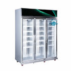 Ηλεκτρικός θέρμανσης γυαλιού ψυκτήρας επίδειξης υπεραγορών πορτών κάθετος για το παγωτό και τα παγωμένα τρόφιμα