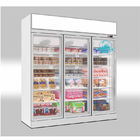 Ανεμιστήρας το κάθετο εμπορικό ψυγείο προθηκών υπεραγορών πορτών γυαλιού ψυκτήρων