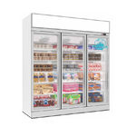 Κάθετος εμπορικός ψυκτήρας ψυγείων πορτών γυαλιού περίπτωσης επίδειξης ψυκτήρων παγωμένων τροφίμων