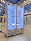 R134A κρύα δοχεία ψύξης 2 ποτών ψυγείο πορτών γυαλιού