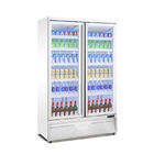 Εμπορικό ποτών επίδειξης ψυγείων κάθετο όρθιο δοχείο ψύξης πορτών προθηκών ενιαίο