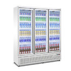 Εμπορικό κατεψυγμένο όρθιο ψυγείο πορτών γυαλιού προθηκών για την επίδειξη ενεργειακών ποτών