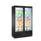 2 πορτών εμπορικός ψυκτήρων γυαλιού ψυκτήρας ψυγείων επίδειξης πορτών κάθετος