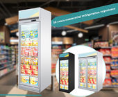 Εμπορική πόρτα γυαλιού ψυκτήρων ψυγείων επίδειξης προθηκών βαθμών -22 όρθια