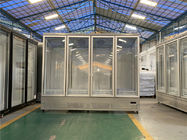 Χαμηλής θερμοκρασίας εμπορικός γυαλιού 4 όρθιος ψυκτήρας ψυγείων υπεραγορών πορτών μεγάλος