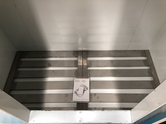 Στερεός πάγος πορτών - οι κρύοι έμποροι, αυτόματοι ξεπαγώνουν το $cu 42. Πόδ. υπαίθριος ψυκτήρας 2 πάγου