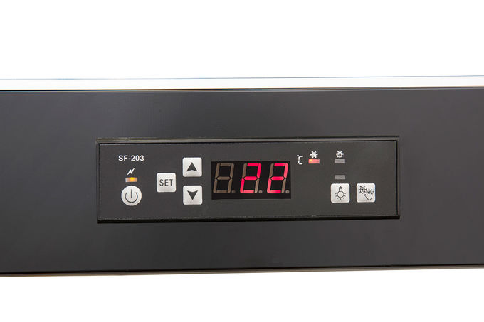 Το αυτοκίνητο ξεπαγώνει τον ψυκτήρα 7 σειρά θερμοκρασίας -18℃ τηγανιών -22℃~ 3 προθηκών παγωτού