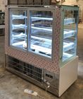 Τετραγωνικό ψυγείο 4ft, 4 γυαλιού ζύμης στρώματα επίδειξης γυαλιού αρτοποιείων προθηκών κέικ