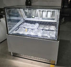 Εμπορική προθήκη ψυκτήρων Gelato ψυγείων επίδειξης παγωτού συρόμενων πορτών