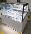 220V 10 Right-angle ψυκτήρες ή ψυγεία επίδειξης παγωτού κάδων