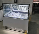 Κυρτό γυαλιού πορτών γραφείο επίδειξης Popsicle παγωτού παγωμένο ψυγείο