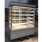 Κάθετη προθήκη γυαλιού αρτοποιείων, ανεμιστήρας που δροσίζει το ψυγείο 4 μη αλκοολούχων ποτών τύπος ραφιών