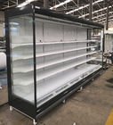 Υπεραγορών εμπορικό ανοικτό επίδειξης ψυγείων πολυ-γεφυρών όρθιο αέρα ψυγείο επίδειξης ποτών κουρτινών ανοικτό