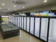 Κάθετος ψυκτήρας ψυγείων επίδειξης παγωτού πορτών γυαλιού ψυκτήρων 2000L υπεραγορών
