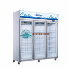 Ψυκτήρων κάθετο διαφανές γυαλιού πορτών βαθύ ψυγείο ψυγείων επίδειξης πορτών φτηνό εμπορικό