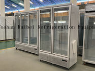 Ψυγείο επίδειξης υπεραγορών πορτών γυαλιού ETL 900L με το συμπιεστή Embraco