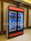 Εμπορική πιό δροσερή προθήκη πορτών 1000L γυαλιού ψυγείων ποτών επίδειξης
