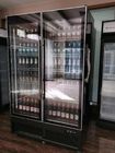 Εμπορικό κρύο ποτών ψυγείων δοχείο ψύξης μπύρας φραγμών 3 πορτών επίδειξης κάθετο