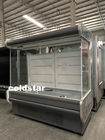 Μπροστινό ανοικτό κάθετο πιό δροσερό ψυγείο αποθήκευσης επίδειξης ψύξης τροφίμων κουρτινών αέρα υπεραγορών