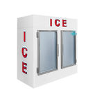 Εμπορικό εσωτερικό $cu 100 δοχείων αποθήκευσης πάγου. Πόδ. διπλός τύπος πορτών γυαλιού