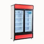 όρθιος γυαλιού ψυκτήρας προθηκών επίδειξης παγωμένων τροφίμων εξοπλισμού ψυγείων υπεραγορών πορτών εμπορικός