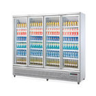 Εμπορική κατεψυγμένη προθήκη ψυγείων πορτών γυαλιού δοχείων ψύξης ποτών