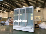 Εμπορικοί ψυγείο και ψυκτήρας επίδειξης πορτών γυαλιού υπεραγορών πιό ψυχροί όρθιοι