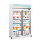 Όρθιος ψυκτήρας επίδειξης ψυγείων παγωτού πορτών γυαλιού 1000L με το CE