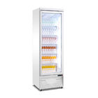 450L όρθιο δοχείο ψύξης μπουκαλιών ποτών ψυγείων πορτών γυαλιού ψυγείων επίδειξης υπεραγορών