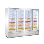 Εμπορικό κατακόρυφα ψυγείο επίδειξης ποτών πορτών γυαλιού 4 για τα ποτά