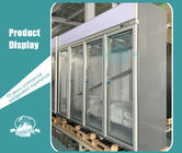 Εμπορικό ψυγείο επίδειξης ποτών 4 πορτών γυαλιού με τον ψηφιακό ελεγκτή θερμοκρασίας