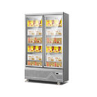 Παγετός - ελεύθερο παγωτό πορτών γυαλιού &amp; κάθετος ψυκτήρας επίδειξης παγωμένων τροφίμων για τα ξενοδοχεία &amp; τις υπεραγορές