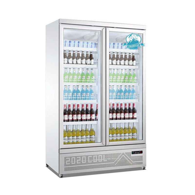Πιό δροσερή όρθια προθήκη ψυγείων επίδειξης ποτών πορτών γυαλιού για την υπεραγορά