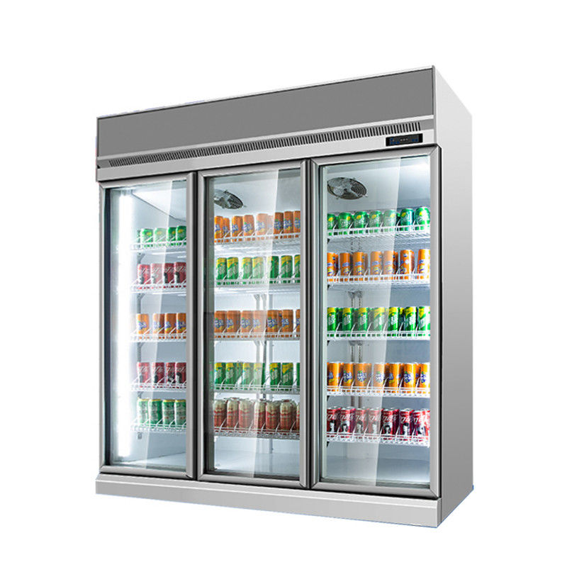 Δοχείο ψύξης μπουκαλιών γυαλιού μπύρας πορτών γυαλιού ψυγείων υπεραγορών ψυγείων επίδειξης ποτών με το CE εγκεκριμένο